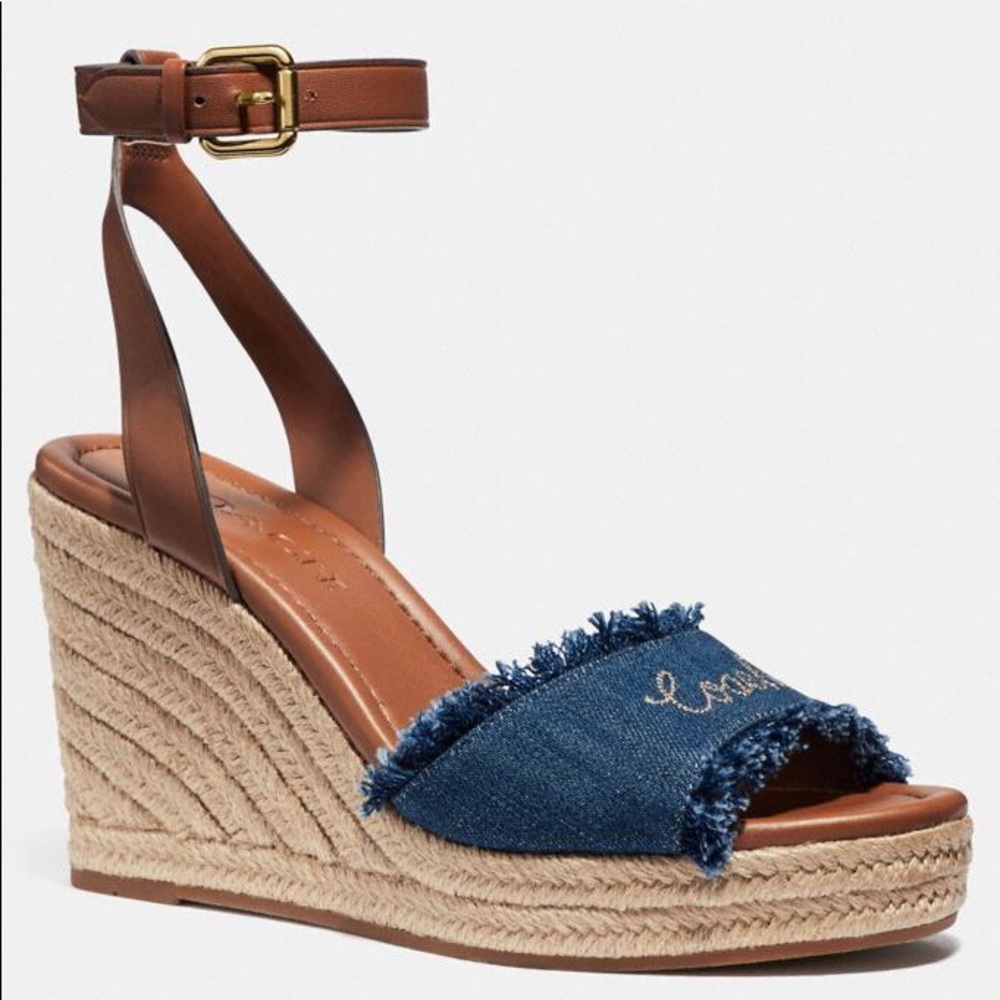 Coach Kelly Denim Wedge